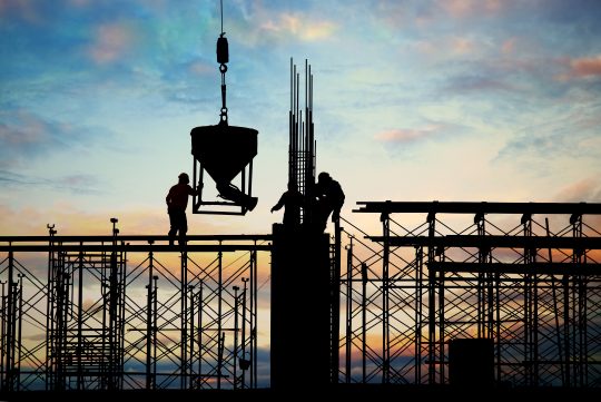 Investimento em construção com um crescimento de 4,8% no final de 2020